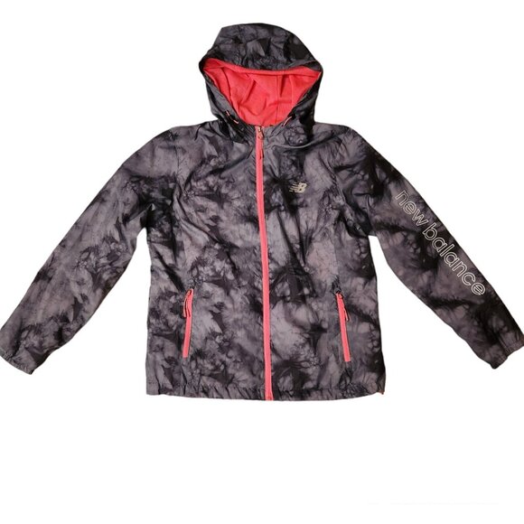 New Balance Jacket Womens Lightweight Tie Dye Wind Water Resistant Packable‎ PM - Picture 1 of 11